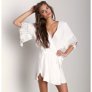 Stone Cold Fox White Robe Bridal